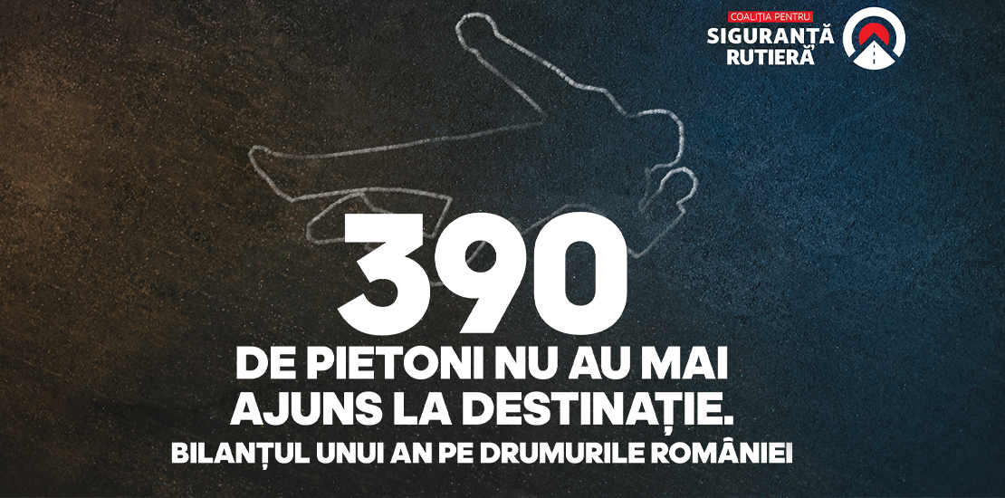 390 de pietoni nu au mai ajuns la destinație. Bilanțul unui an pe drumurile României